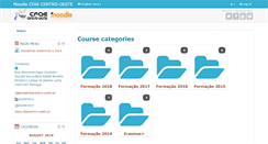 Desktop Screenshot of moodle.cfaecentro-oeste.pt